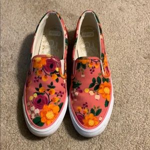 Rifle Paper Co. slip on Keds